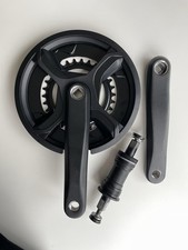 Kurbelgarnitur mit Kettenschutz 2 Fach 46/30 170mm mit passendem Tretlager