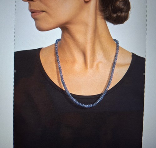 Tansanit collier blau - tansanit-collier,