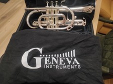 Bb Kornett Geneva Mentor versilbert