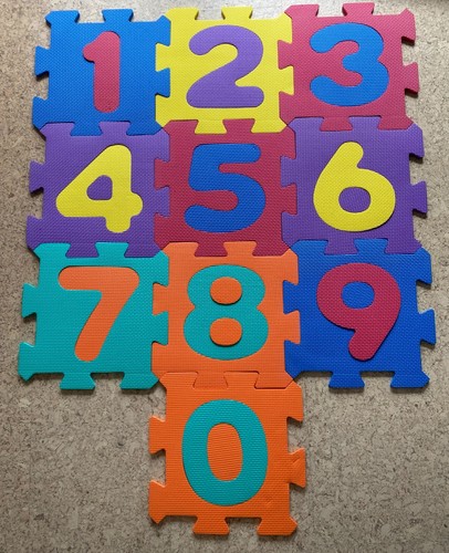 Puzzlematte zahlen - puzzlematte,