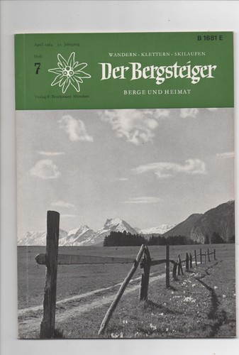 Zeitschrift der bergsteiger - zeitschrift, "