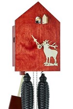 Romba -Moderne Kuckucksuhr rot