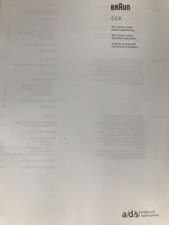 Bedienungsanleitung Braun Atelier HiFi Tuner Vorverstärker CC4 / CC 4