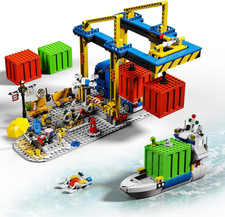 City Hafen Frachtschiff