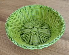 Brotkörbchen 25 cm grün Poly-Rattan Brot Korb waschbar