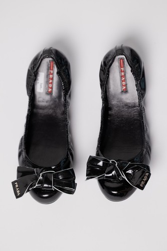 Prada ballerinas aus lackleder - ballerinas,