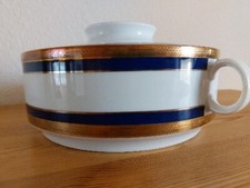 Suppenschüssel Terrine 70er kobaltblau gold Deckel Winterling Kobalt Porzellan