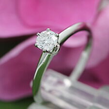 Tiffany & Co. Verlobungsring Platin 950-Gr.52 - Box & Zertifikat 0.34 ct - VS1