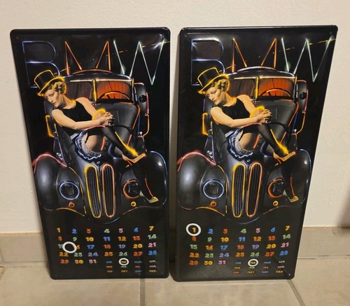 Blechschild bmw kalender - bmw,