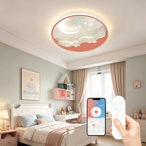 Rosa led kinder deckenlampe - kinder,