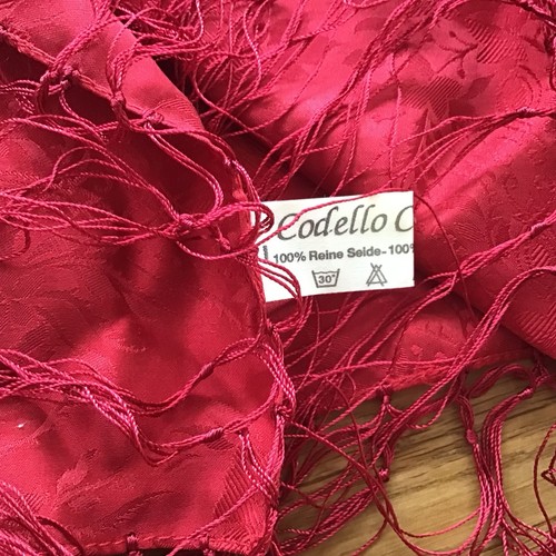 Seidentuch tracht dirndl rot - tracht,