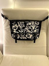 Tasche schwarz/weiß abwaschbar mit vielen Taschen 50x30