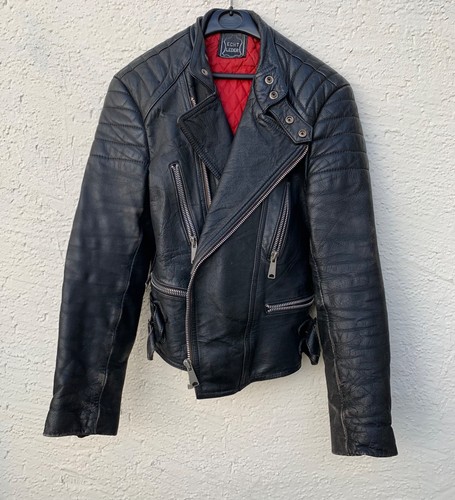 Echt leder biker - leder, jacke
