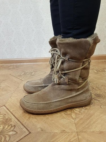 Women camper boots beige suede - women,