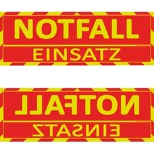 Notfall einsatz sonnenblende - notfall,