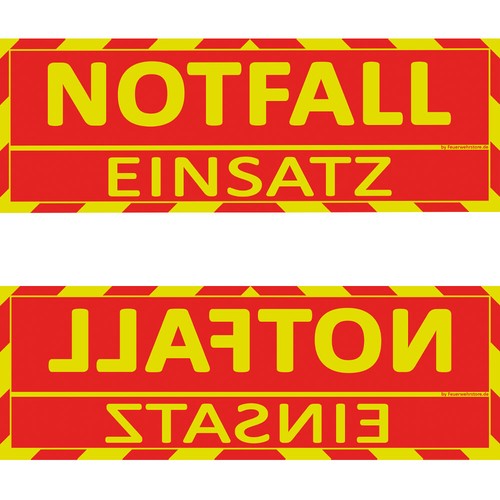 Notfall einsatz sonnenblende - notfall,
