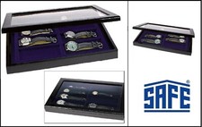 Lackholz Uhrenvitrinen Schwarz