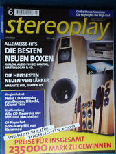 STEREOPLAY 6/00, MBL 5010 CM,8011, LOGAN PRODIGY,AUDIO PHYSIC TEMPO,LUNA,CELSIUS
