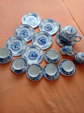 Warnecke " TEESERVICE DELFZYL "  tolles Porzellan , noch neu - aus Omas Vitrine