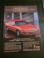 Chrysler Le Baron Print Ad