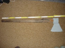 Große alte Zimmerer Zimmermanns Axt 90 cm / 1,8 kg Behauaxt  Zimmerei