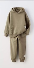 Zara Set Outfit  Jogginganzug Beige  Khaki Gr 164 Junge
