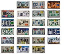 1 Motorrad-Nummernschild Auswahl USA Kennzeichen License Plate Motorcycle Schild