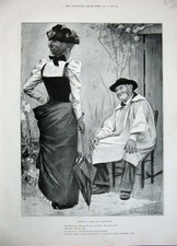 Original alter antiker Druck