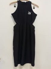 Cooles Puma Kleid XS Schwarz Cutouts seitlich an Taille