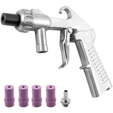 Leichte Aluminium Sandstrahlpistole - 4 Keramikdüsen für schnelle Ergebnisse