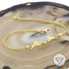 SONDERAKTION WERT 1020€ Herz Heart Schlauch Armband 585 Gold 14k 14 KT 19cm XXYY