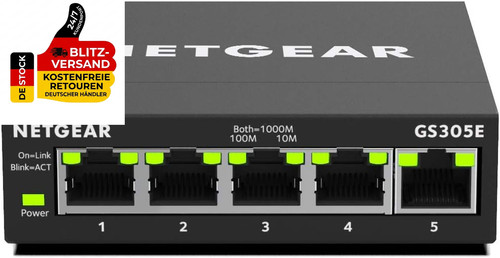 Netgear gs305e managed switch - managed,