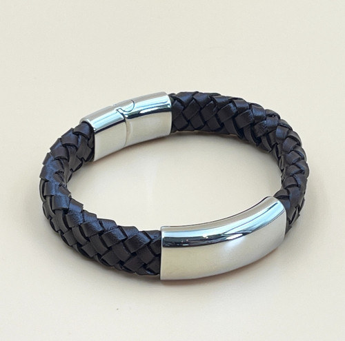 Herren lederarmband braun - herren,