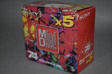 5x Sony MiniDisc in Pack / 74