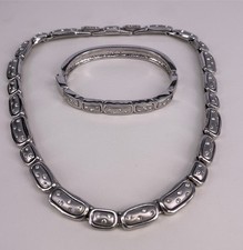 SWAROVSKI Schmuckset, Collier und Armreif, Rhodiniert (S 5429)