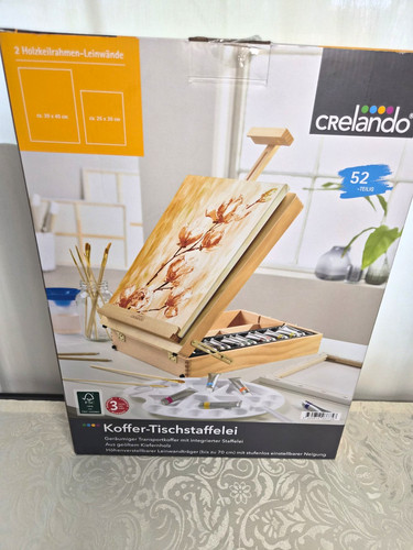 Crelando koffer tischstaffelei - crelando, koffer-tischstaffelei