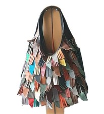 Boho Hippie Fransen Echtleder