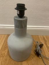 Tischleuchte Tischlampe Lampenfuss Betonoptik ohne Lampenschirm E27 grau H 36 cm