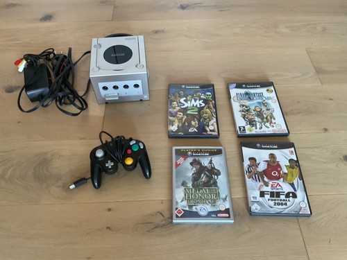 Nintendo game cube - nintendo, silber