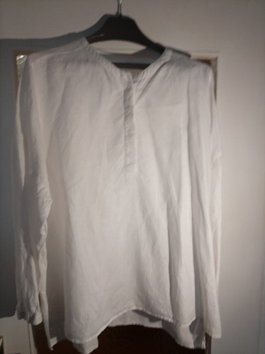Leinen bluse damen weiß - leinen,