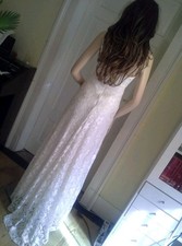 Brautkleid Hochzeitskleid, Empire-/Boho Stil  mit Schleppe