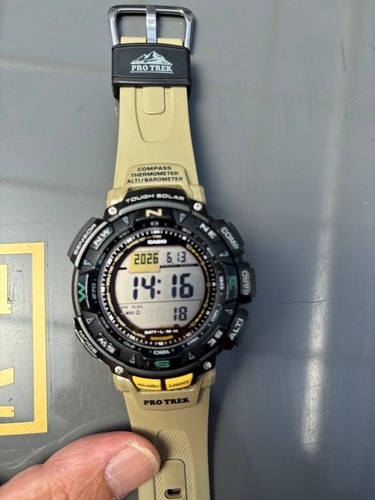 Casio pro trek prg - trek, solar