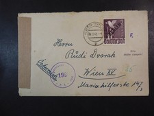 Berlin 1948, 2 M Schwarzaufdruck EF a. Auslandsbrief, ME 500,- (nur Einzelmarke)