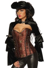 13165 Corsage Braun Steampunk