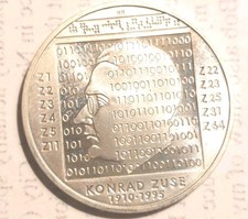 Münze Deutschland: 10 Euro 2010 G: Konrad Zuse: Silber 0.925