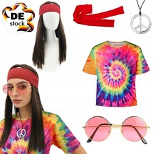 Hippie Kostüm Set mit Bluse