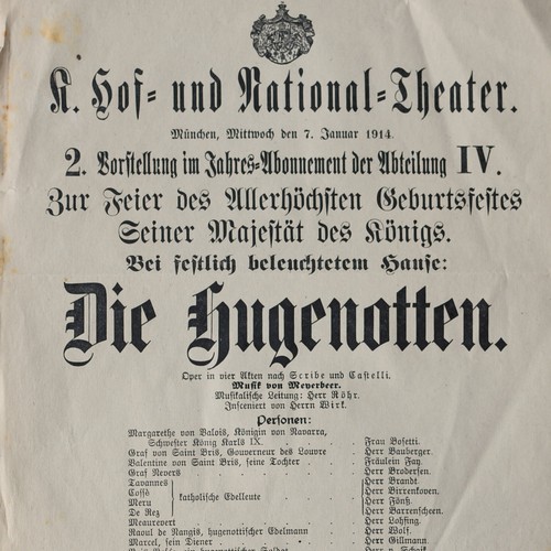 Theaterzettel münchen - theaterzettel,