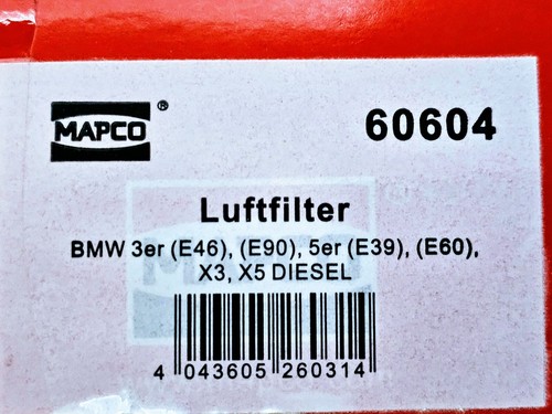 Mapco luftfilter 60604 - mapco, für
