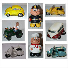 Deko Spardosen verschiedene Motive+Größen Bus Roller Koch Feuerwehr Auto Traktor