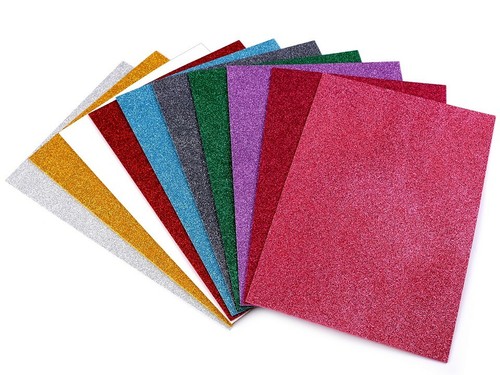 Glitzer moosgummi 30 cm - glitzer, x